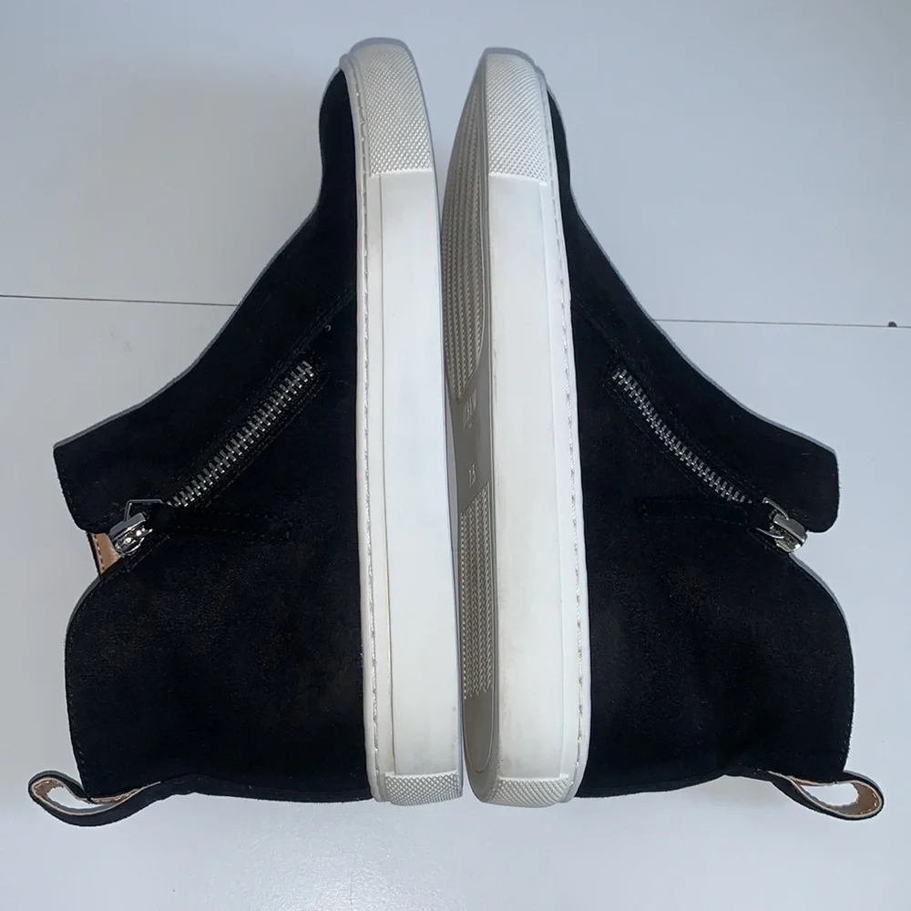 J.Crew Faux suede hight top boots‎ black Size 7.5